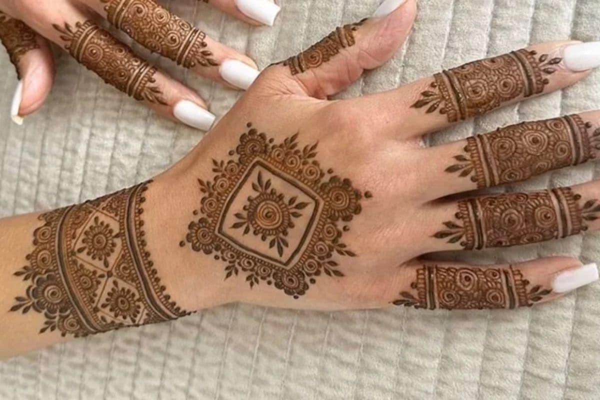 last minute mehndi design