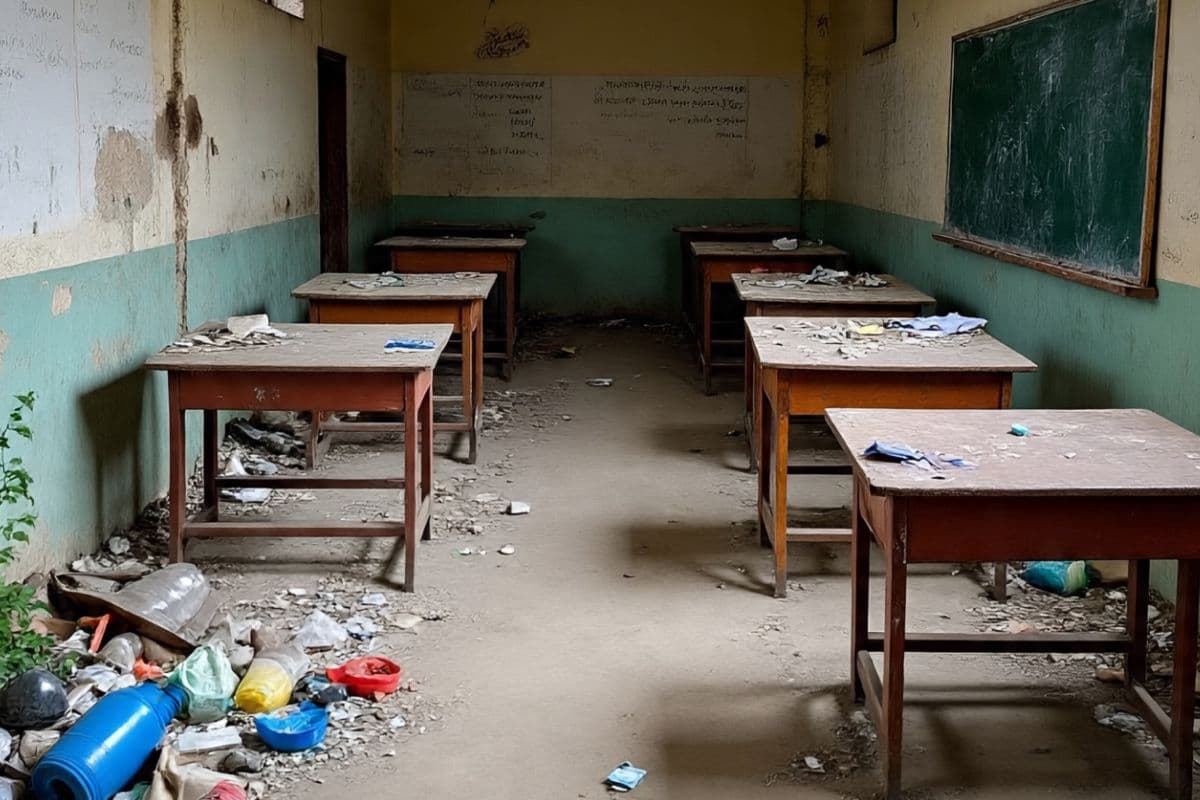 Bihar News: बिहटा के इस स्कूल में बच्चों का भविष्य अंधेरे में, गंदगी के बीच दम तोड़ रही शिक्षा