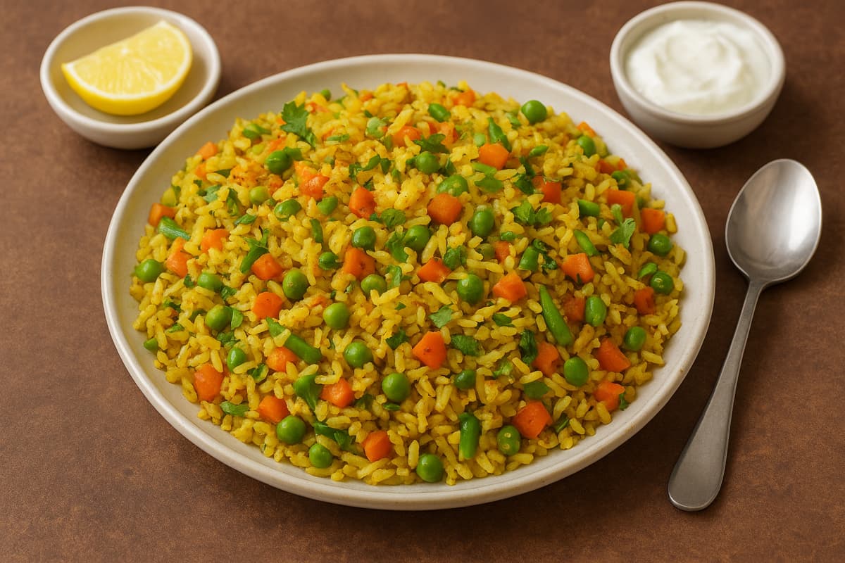 Poha Pulao Recipe: ढेर सारी सब्जियों के साथ बनाएं हेल्दी और फ्लेवरफुल पोहा पुलाव, टिफिन और डिनर दोनों के लिए परफेक्ट ऑप्शन