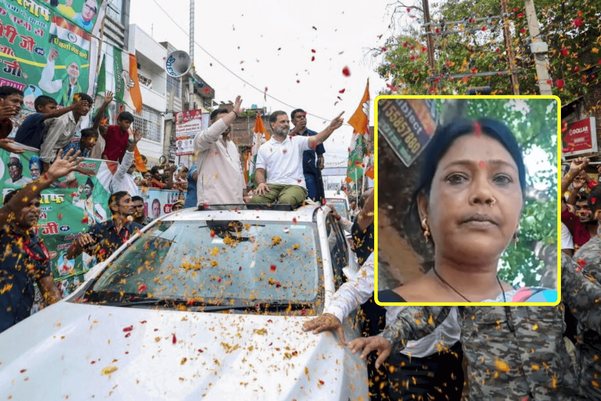 Voter Adhikar Yatra: पूजा की थाली, नारियल और जल लेकर खड़ी रह गयी महिलाएं, नहीं रुका राहुल गांधी का काफिला