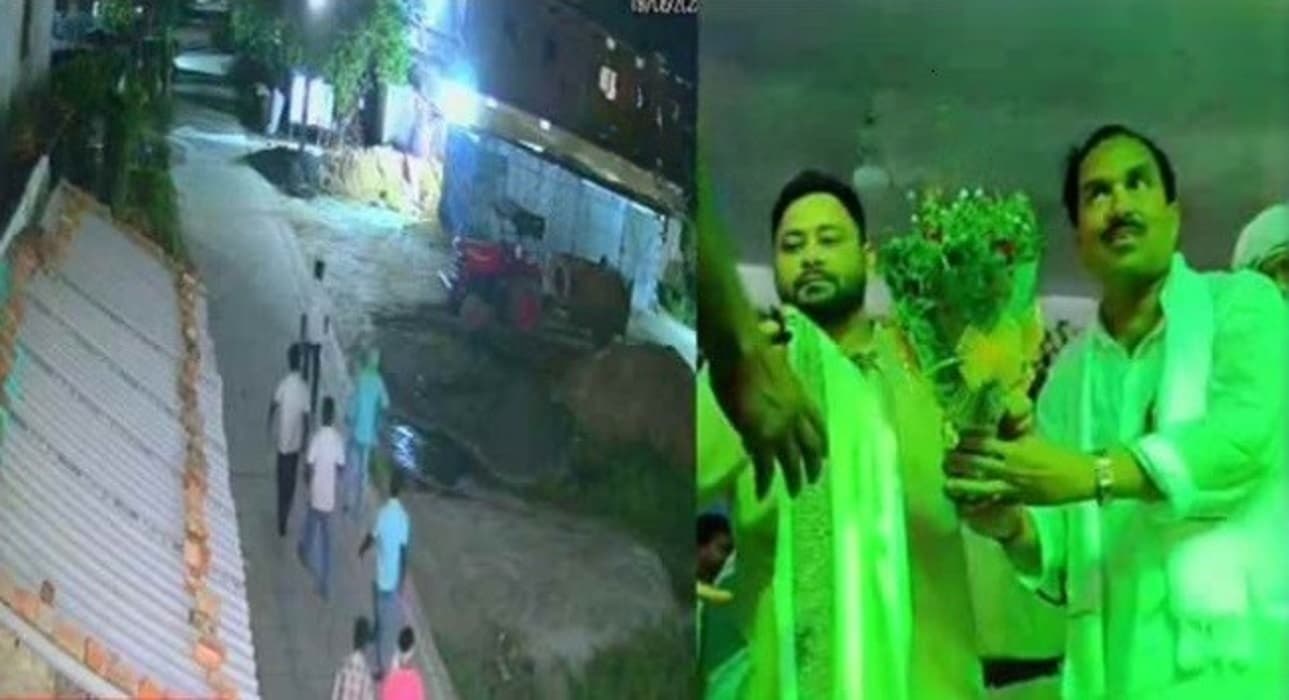 Bihar News: समस्तीपुर में राजद नेता के घर फायरिंग, CCTV में कैद हुए हमलावर