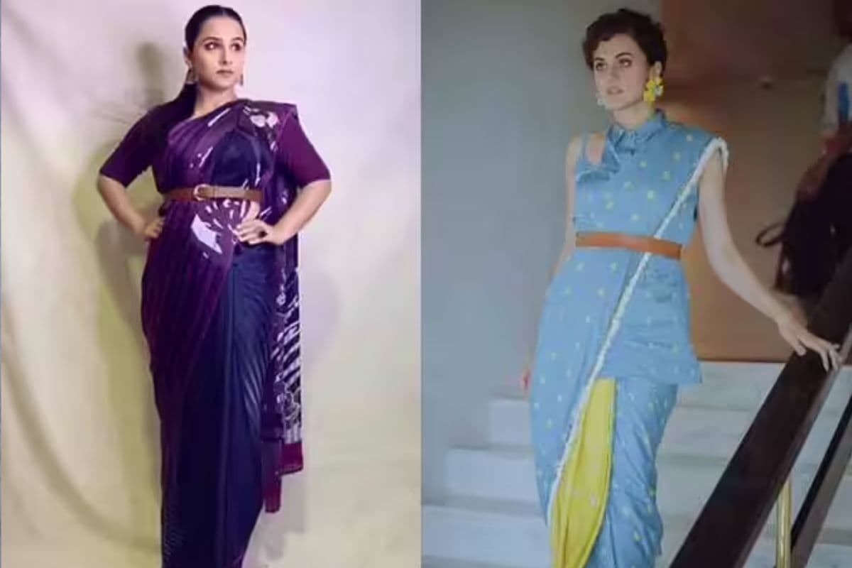 vidya tapsi saree style