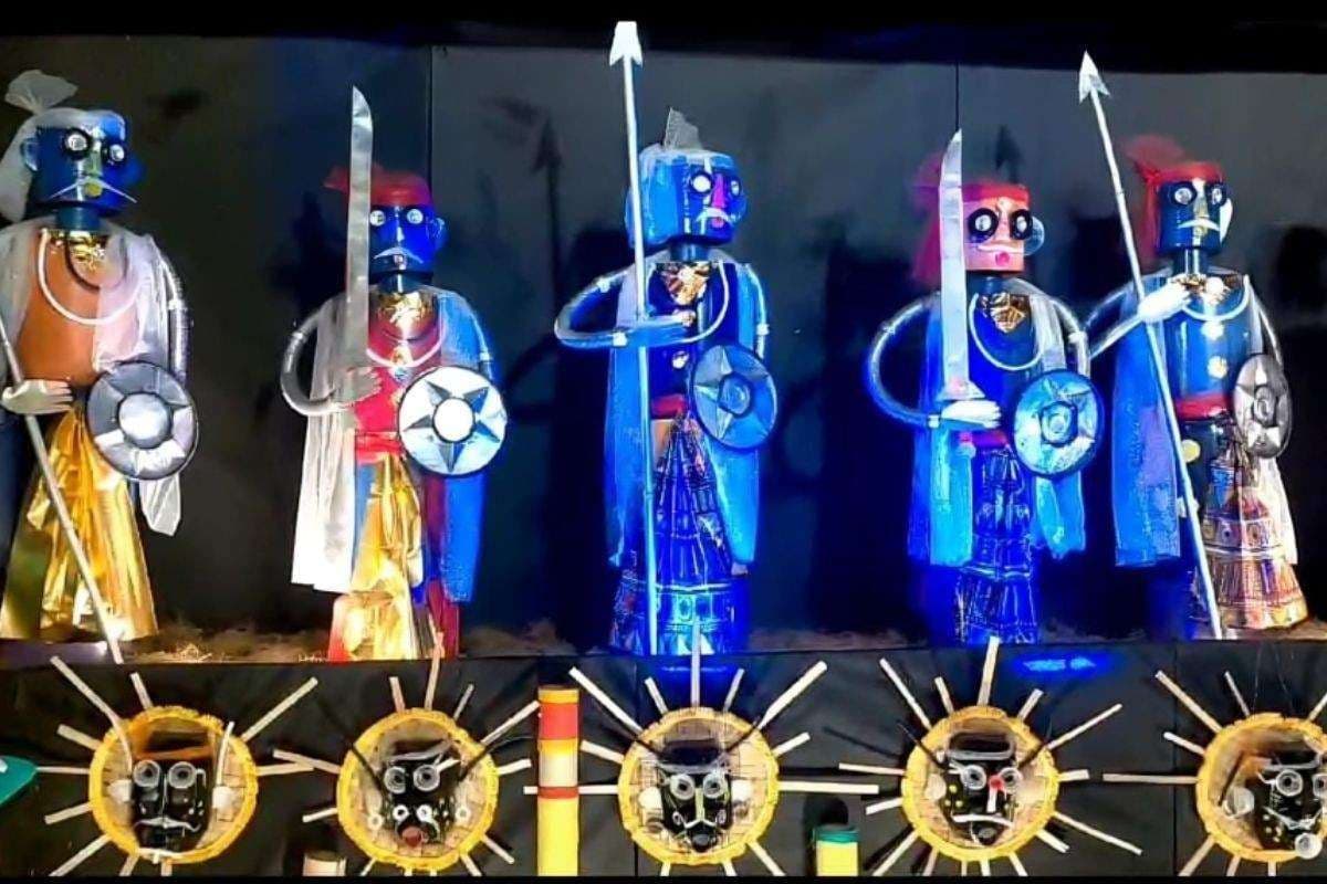 Patna News: प्लास्टिक दानव के साथ स्वच्छता अभियान, पटना में नवरात्रि में जागरूकता की नई पहल