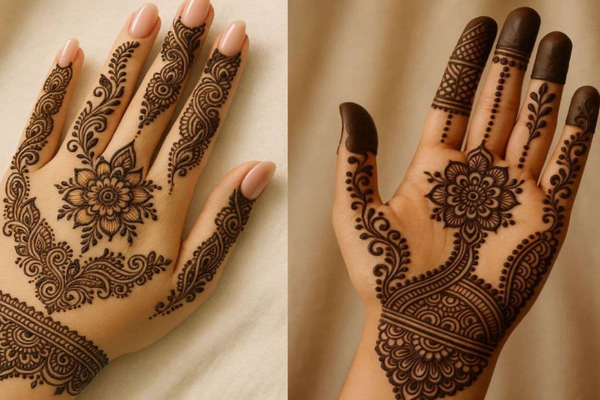 Karma Puja Mehndi Design: प्रकृति पूजा और भाई की लंबी उम्र के लिए हाथों पर रचाएं ये खूबसूरत AI मेहंदी डिजाइन