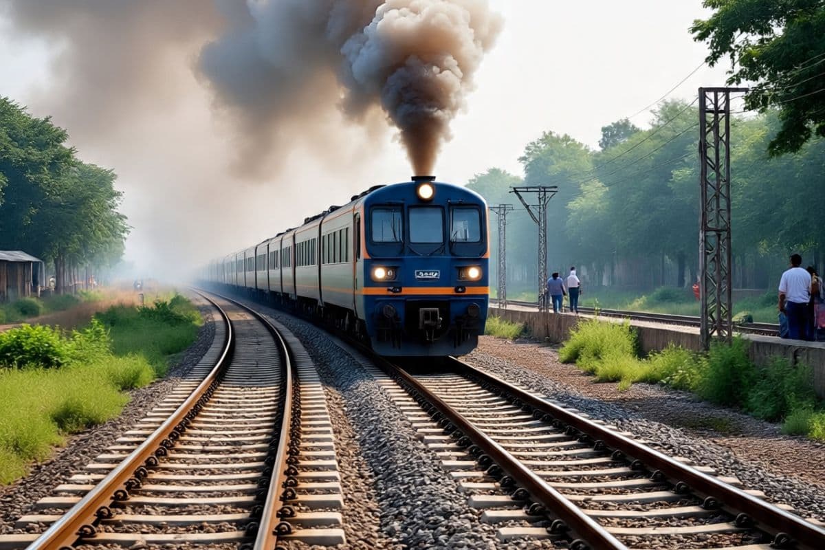Bihar Rail Project Train run for first time after independence railway line made Bihar Rail Project Train run for first time after independence railway line made