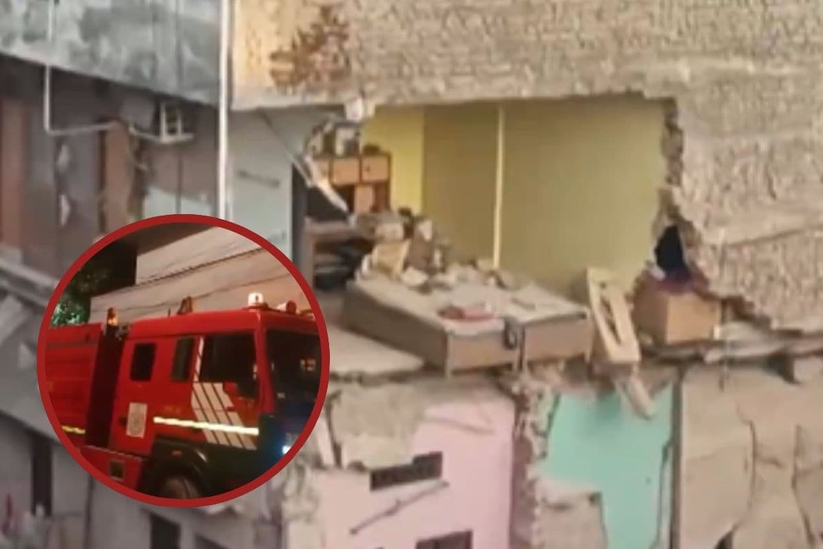Watch Video : दिल्ली के पंजाबी बस्ती इलाके में 4 मंजिला बिल्डिंग ढही, डरावना वीडियो आया सामने