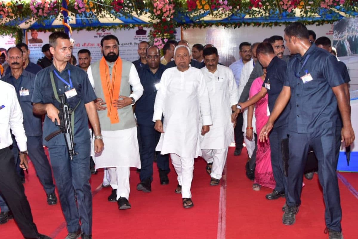 CM Nitish gift of crore in Darbhanga also hold public meeting in Raghopur CM Nitish gift of crore in Darbhanga also hold public meeting in Raghopur