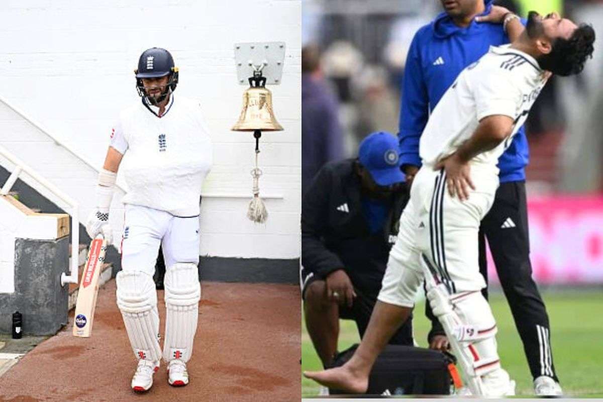 Chris Woakes and Rishabh Pant in test Match Chris Woakes and Rishabh Pant in test Match