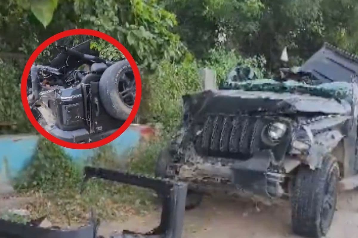 Watch Video : डिवाइडर से टकराई तेज रफ्तार थार, 5 की मौत, डरावना वीडियो आया सामने