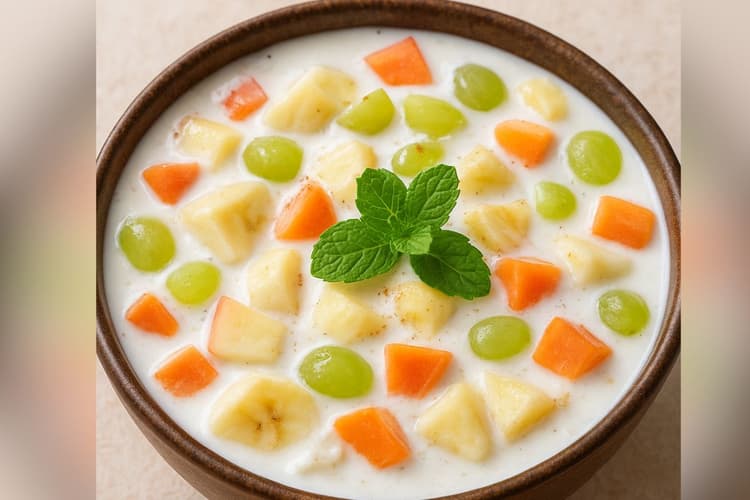 Fruit Raita Recipe: नवरात्रि में दें थाली को फ्रूटी ट्विस्ट, ट्राई करें ये स्पेशल रायता रेसिपी