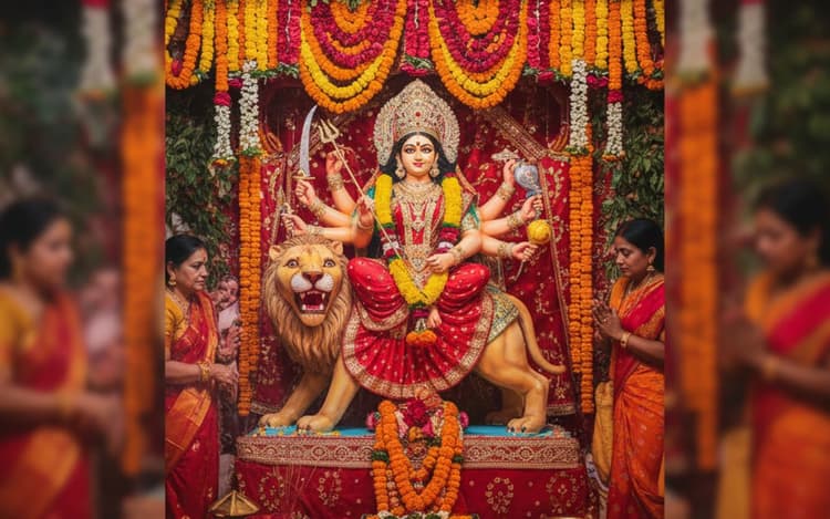 Happy Shardiya Navratri 2025 Wishes in Hindi: दुर्गा मां के चरणों में अपना मन समर्पित करें … यहां से भेजें नवरात्रि की ढेरों शुभकामनाएं