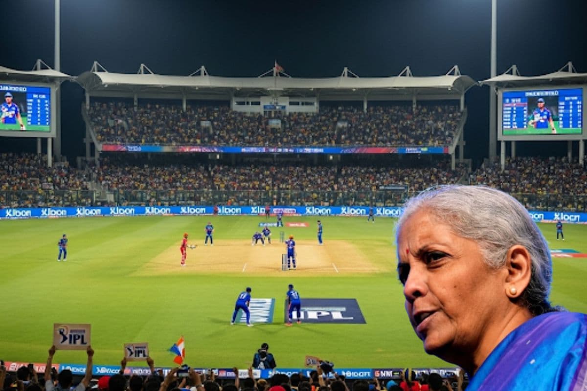 IPL Match and nirmala Sitaraman picture IPL Match and nirmala Sitaraman picture