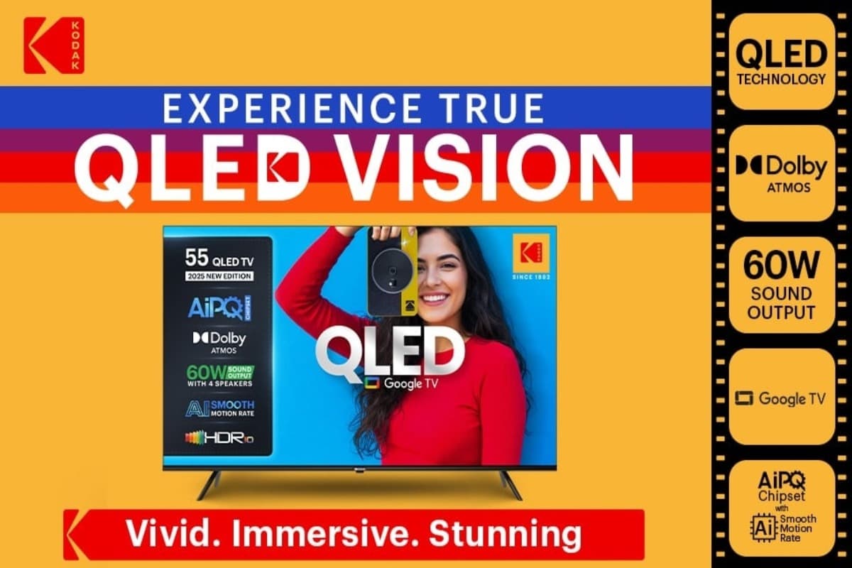 Kodak ने लॉन्च की बजट QLED Smart TV सीरीज, कीमत ₹17,000 से भी कम