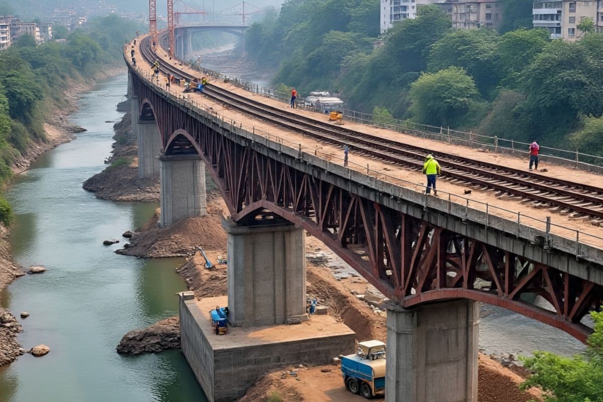 New Rail Bridge Bihar built over Bagmati River connect three districts