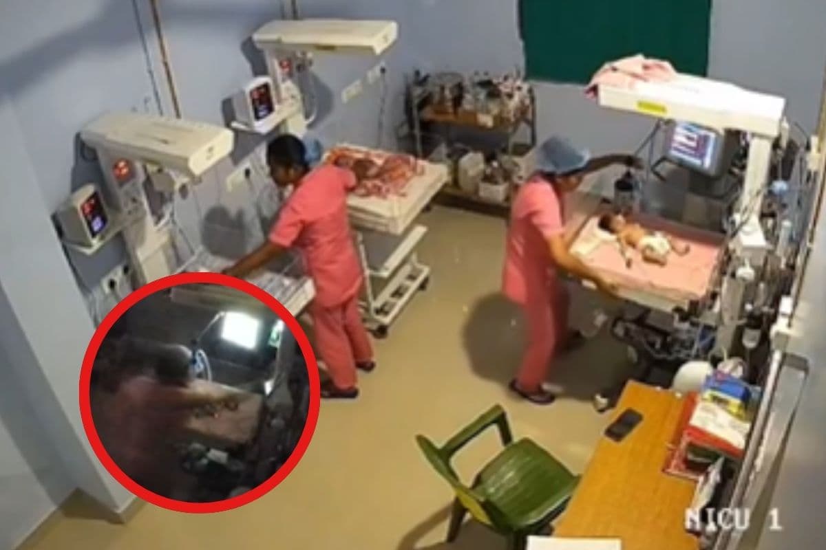 Watch Video : भूकंप आते ही नवजात शिशुओं को बचाने के लिए दौड़ीं नर्स, देखें वीडियो