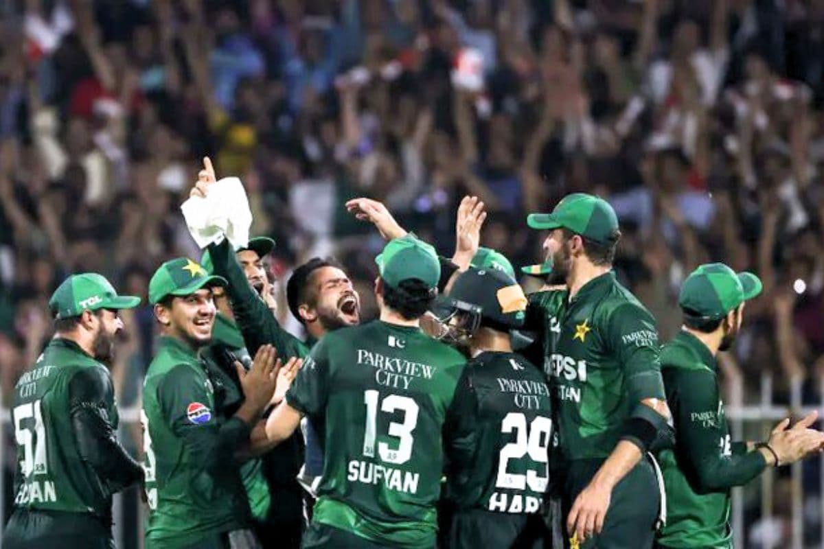 Pakistan Cricket Team in Tri Series final against Afghanistan