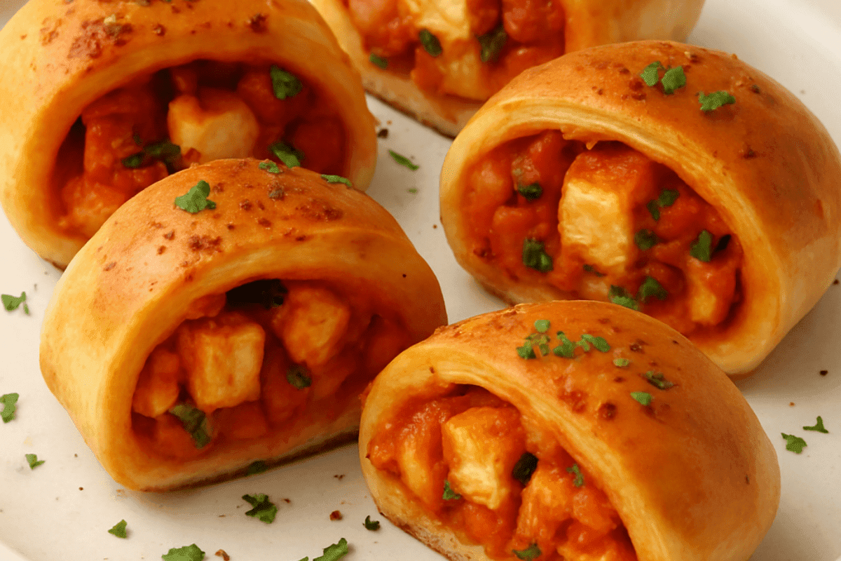 Paneer Pizza Roll Recipe