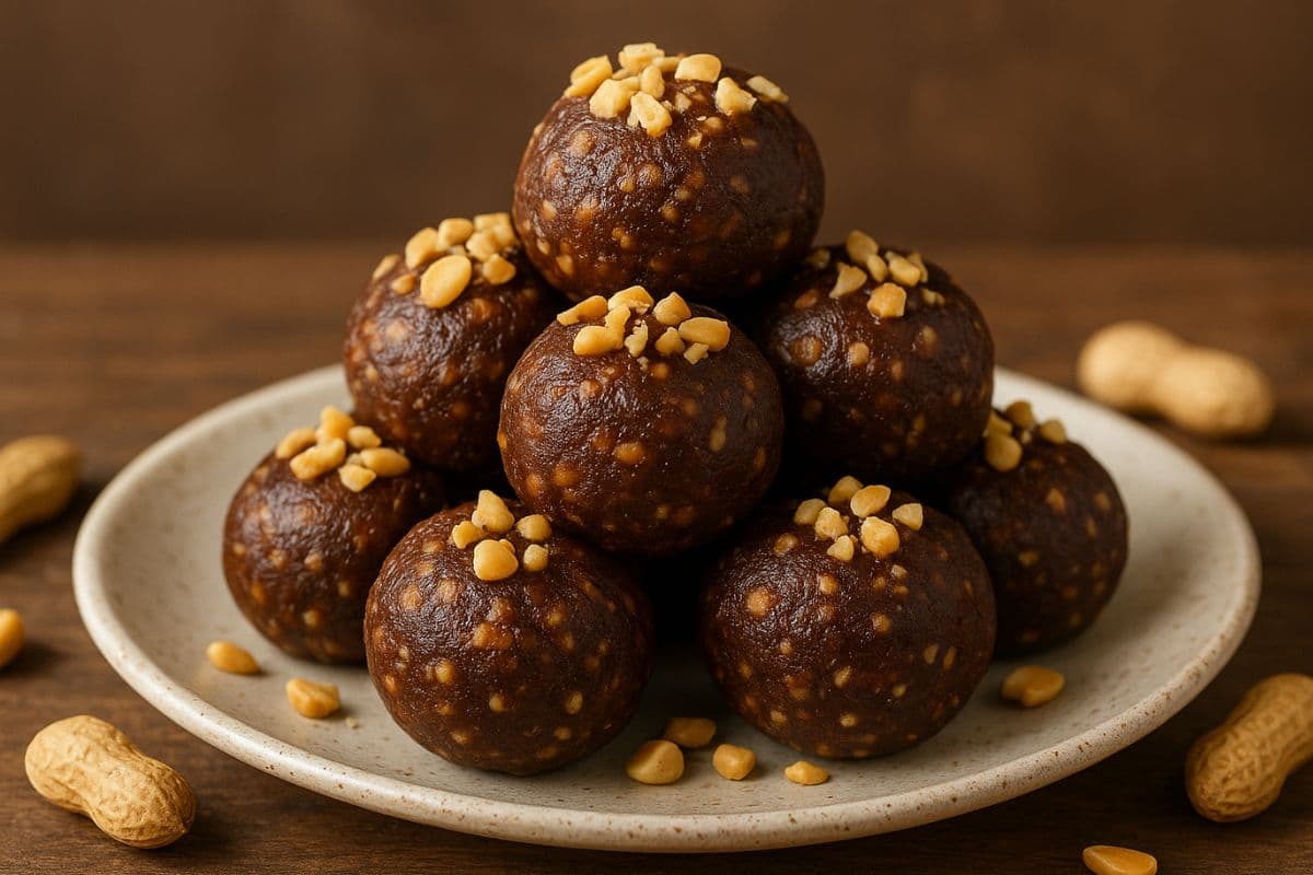 Peanut Chocolate Laddu Peanut Chocolate Laddu
