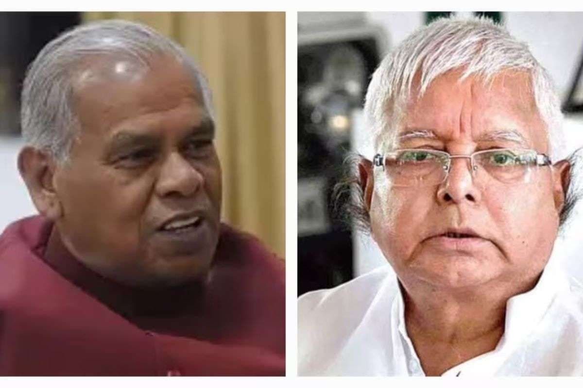 लेफ्ट में जीतन राम मांझी राइट में लालू यादव लेफ्ट में जीतन राम मांझी राइट में लालू यादव