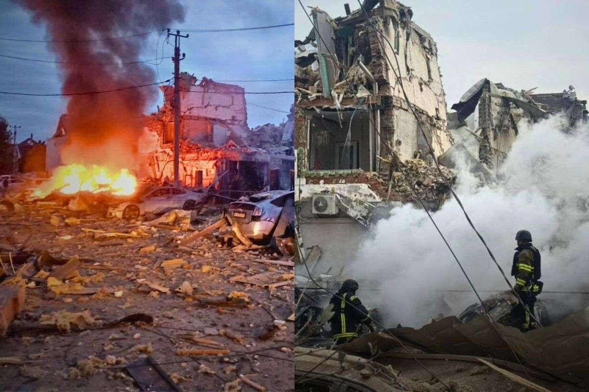 Russia Ukraine War: यूक्रेन पर भयंकर बमबारी, रूस ने दागे सैकड़ों ड्रोन और मिसाइल, कई इमारतें बनी खंडहर