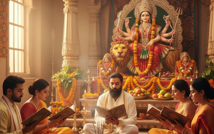 Shardiya Navratri 2025 Durga Saptashati Path: नवरात्रि के दौरान दुर्गा सप्तशती पाठ के साथ जरूरी है ये नियम
