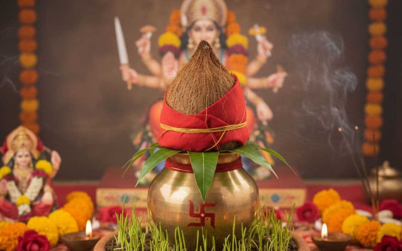 Shardiya Navratri 2025 Ghatasthapana Muhurat: शारदीय नवरात्रि आरंभ, जानें घटस्थापना का शुभ मुहूर्त, पूजन सामग्री लिस्ट और पूजा विधि