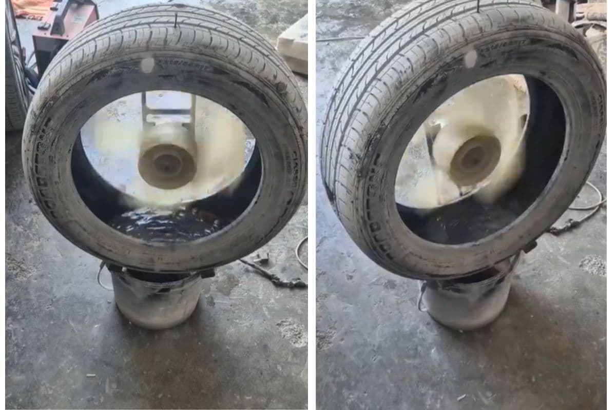 Viral Video: यह टेक्नोलॉजी बाहर न जाने पाए, टायर से बना दिया कूलर, गजब का देसी जुगाड़