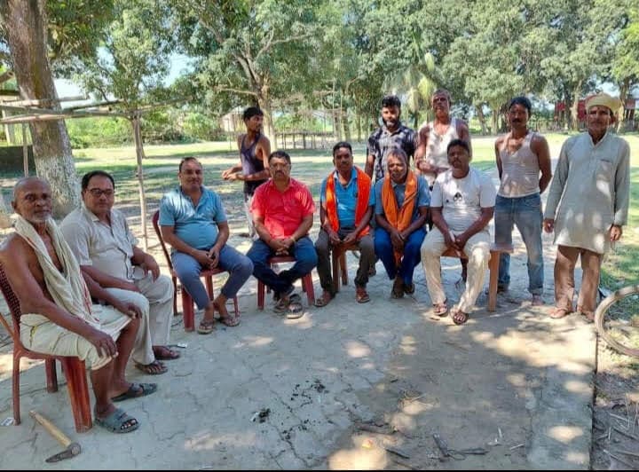 अनंत पूजा को लेकर ग्रामीणों ने की बैठक