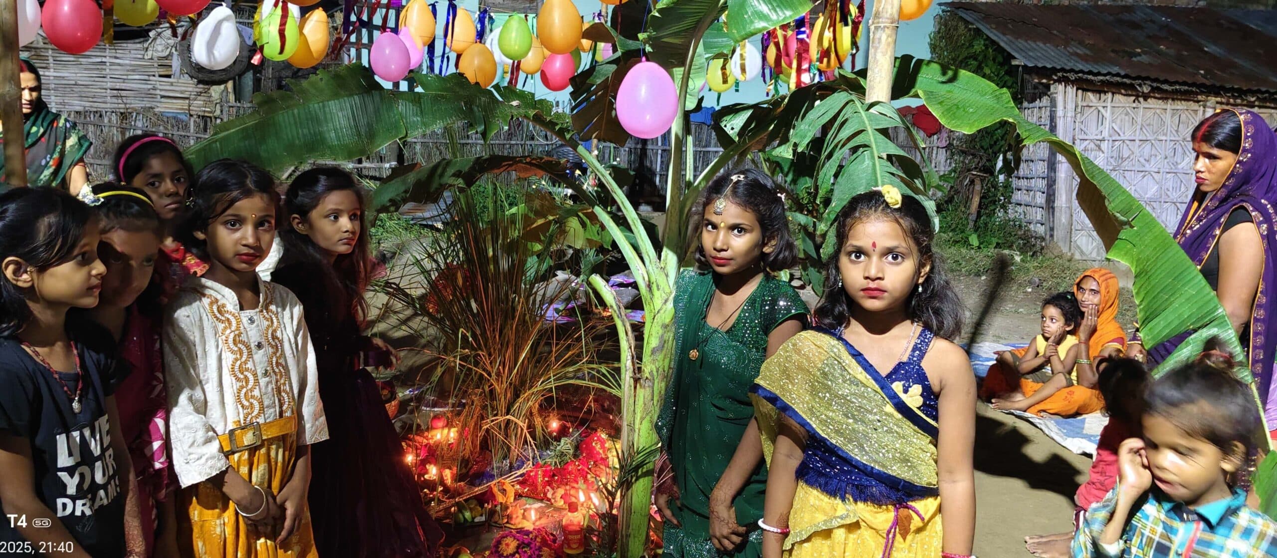 भवानीपुर में आस्था के साथ मनाया गया कर्मा धर्मा