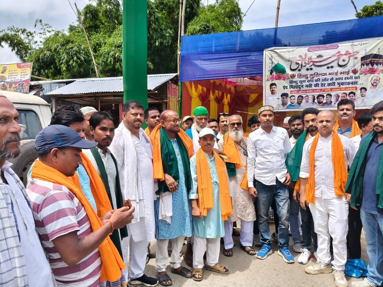 कुरूम में दावती जूलूस का हुआ आयोजन, किया स्वागत