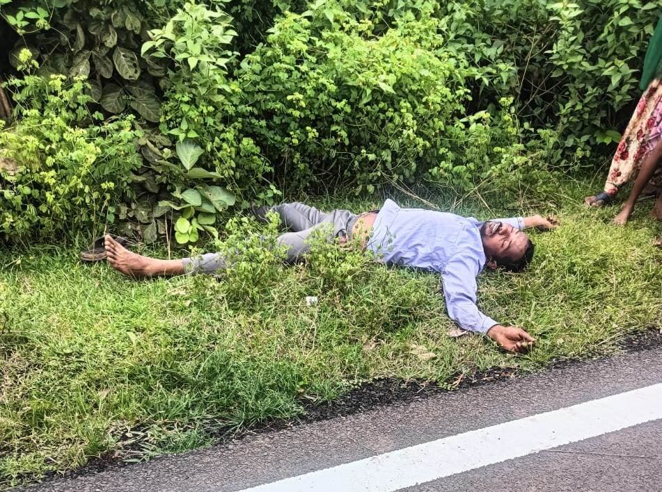 शराब के नशे में धुत स्कूटी सवार हादसे में घायल