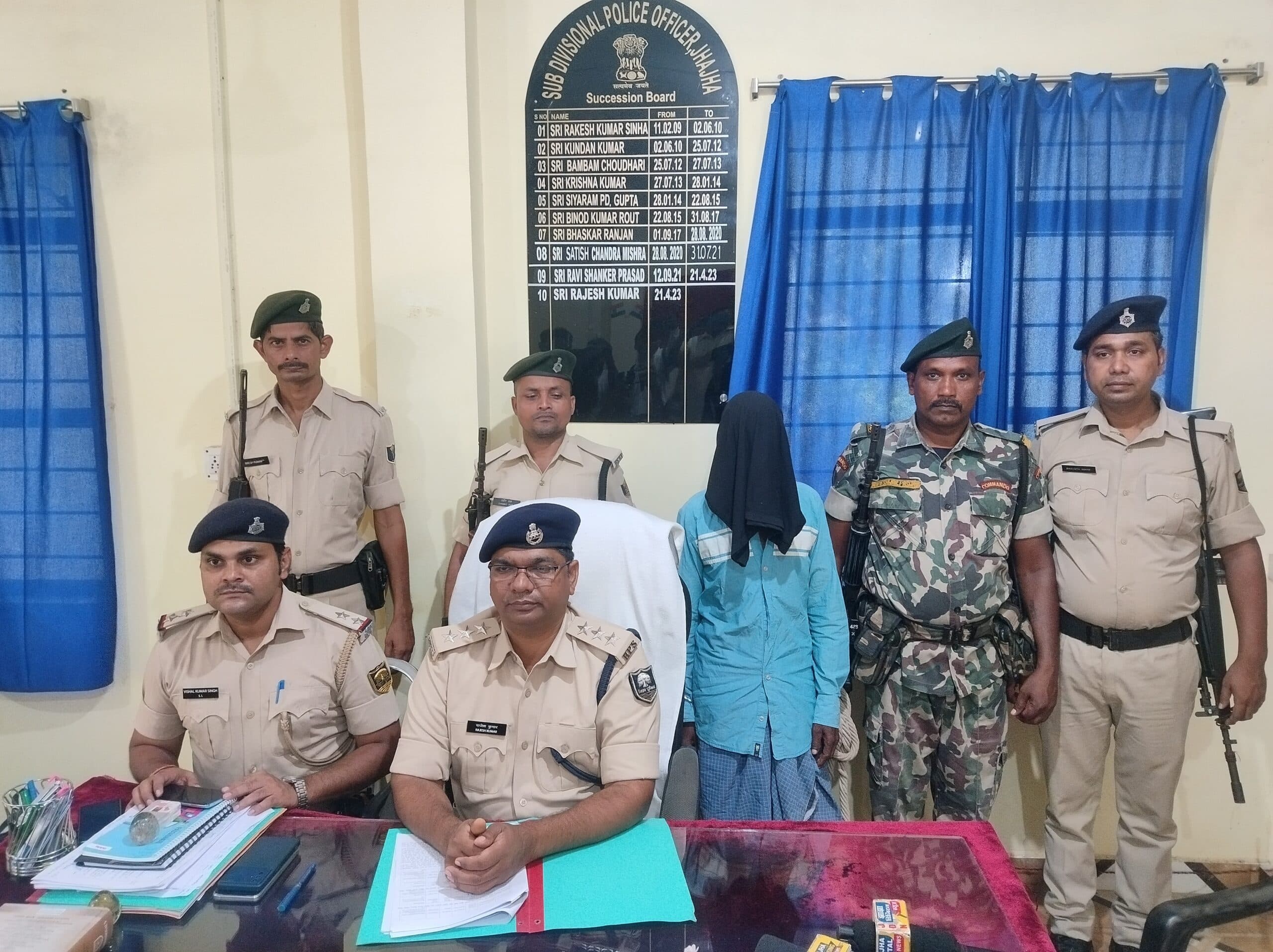 नक्सली नेता चिराग दा गिरोह का सक्रिय सदस्य नक्सली बुधन सोरेन गिरफ्तार