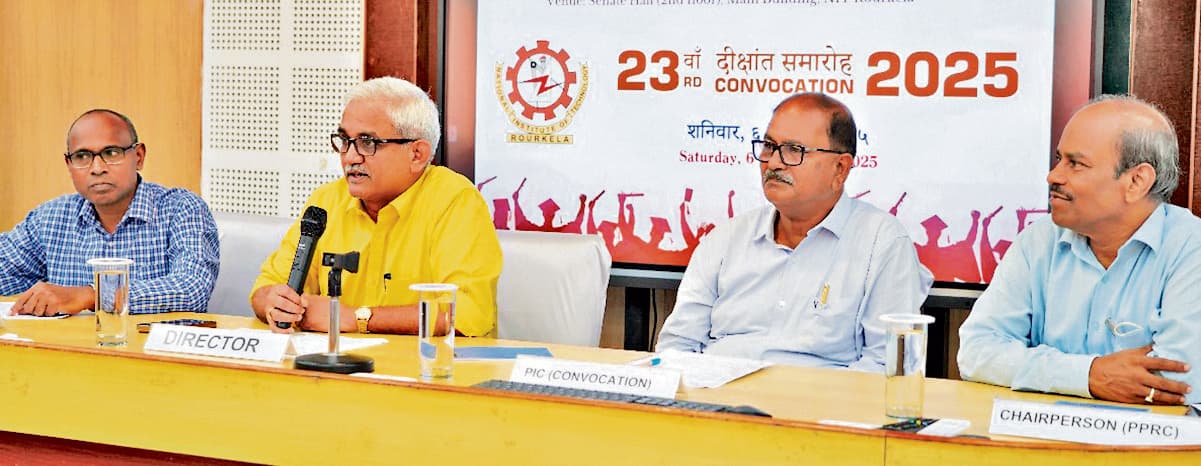 Rourkela News : एनआइटी राउरकेला का 23वां दीक्षांत समारोह छह को, 1948 विद्यार्थियों को मिलेंगी डिग्री