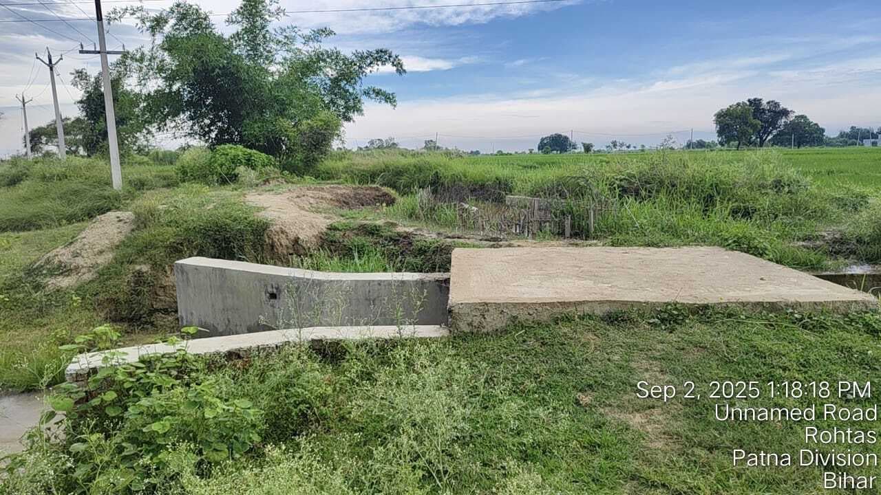 डंगरा पुल के समीप कल्वर्ट का निर्माण अधूरा, राशि की निकासी