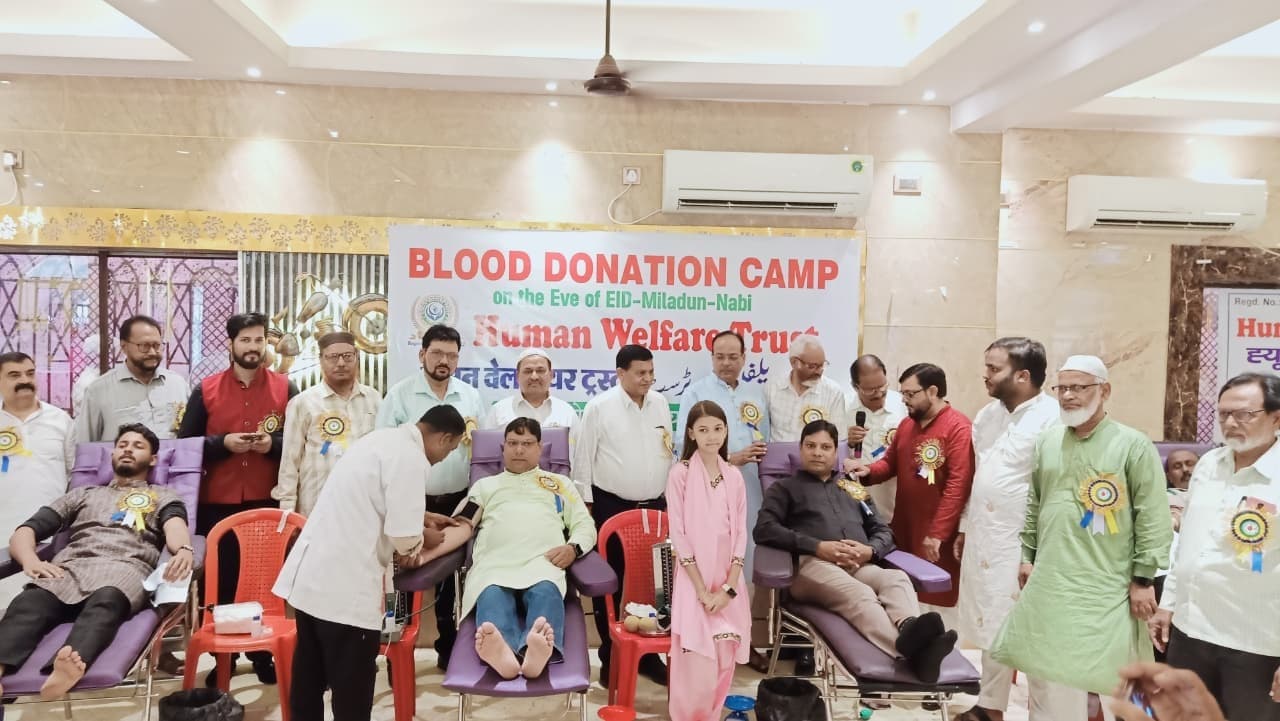 Jamshedpur news. ह्यूमन वेलफेयर ट्रस्ट के रक्तदान शिविर में 151 यूनिट संग्रह