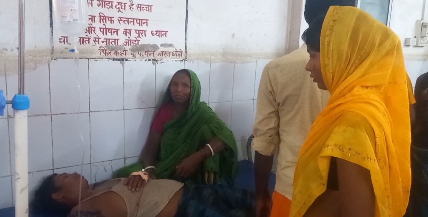 जहरीले सांप ने डसा, कराया जा रहा इलाज