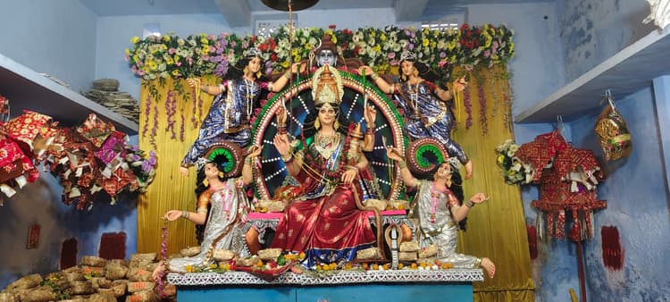 Bhagalpur news तीसरी पाली की मनसा विषहरी की प्रतिमा स्थापित