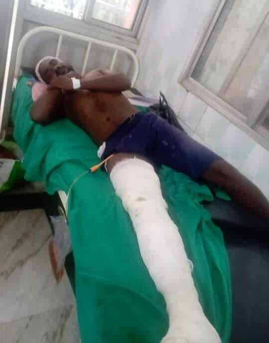 ट्रैक्टर-बाइक टक्कर में दो युवक घायल, एक रेफर