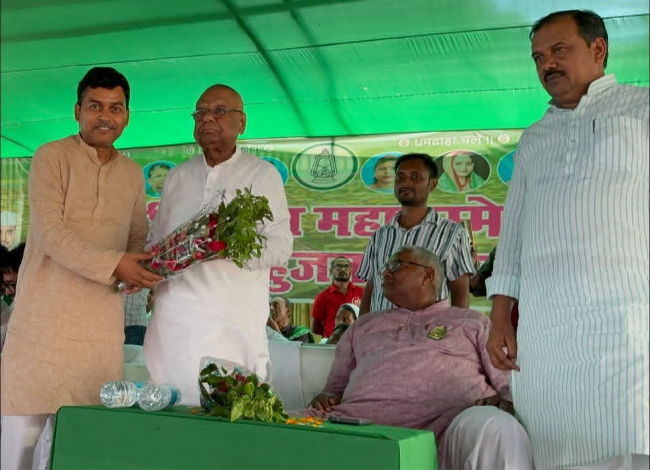 मंगनीलाल मंडल का जगह-जगह हुआ भव्य स्वागत