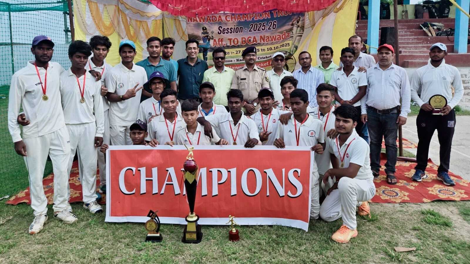 नवादा चैलेंजर ने 72 रनों से जीता चैंपियंस ट्रॉफी का खिताब