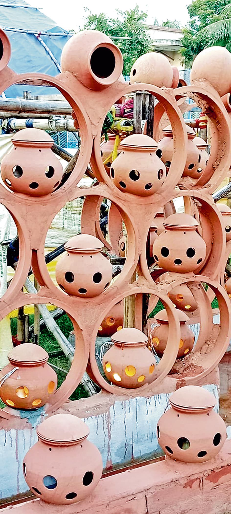 जल संरक्षित करने का संदेश देगा साॅल्टलेक ईसी ब्लॉक रेजिडेंशियल एसोसिएशन मंडप