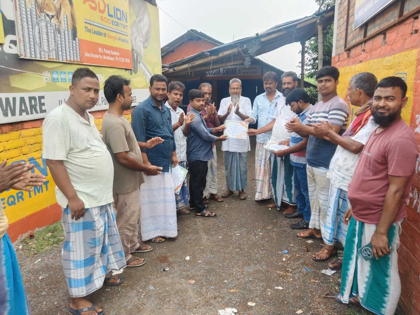 झिकारहाटी पूर्वी पंचायत में कांग्रेस कमेटी का गठन