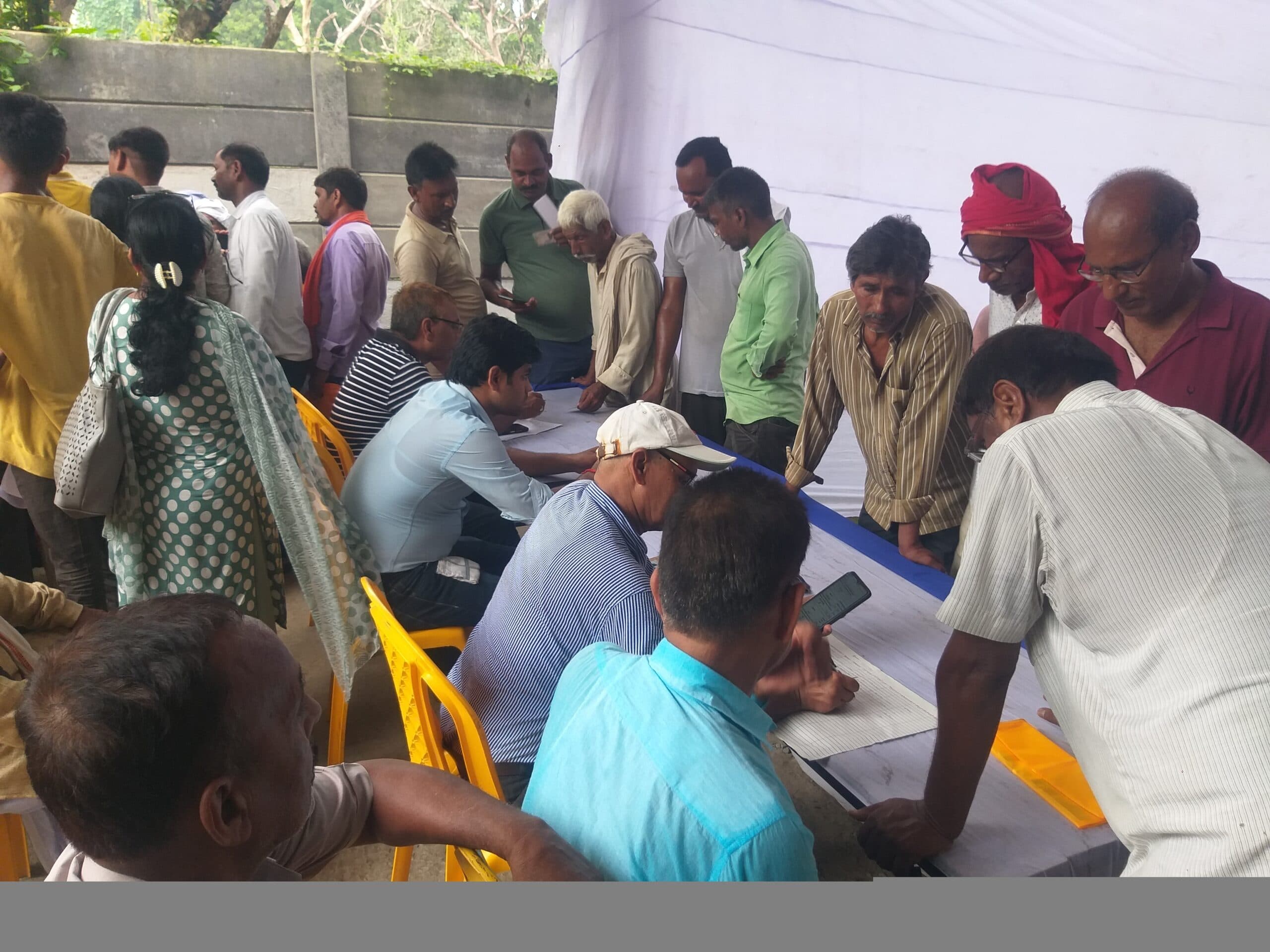 इ-केवाइसी व फार्मर रजिस्ट्री को लेकर लगा शिविर