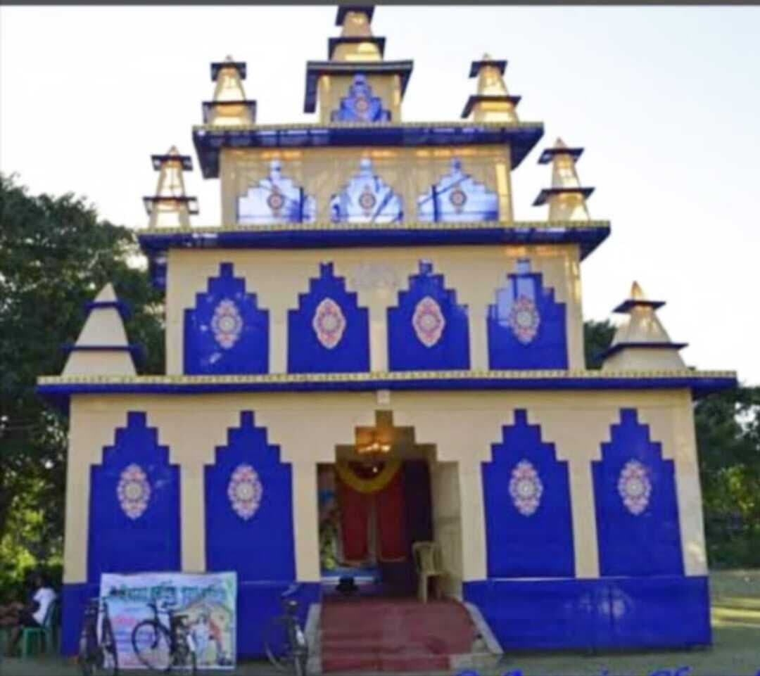 हॉस्पिटल कॉलोनी में मोर के डिजाइन पर बनेगा दुर्गापूजा पंडाल