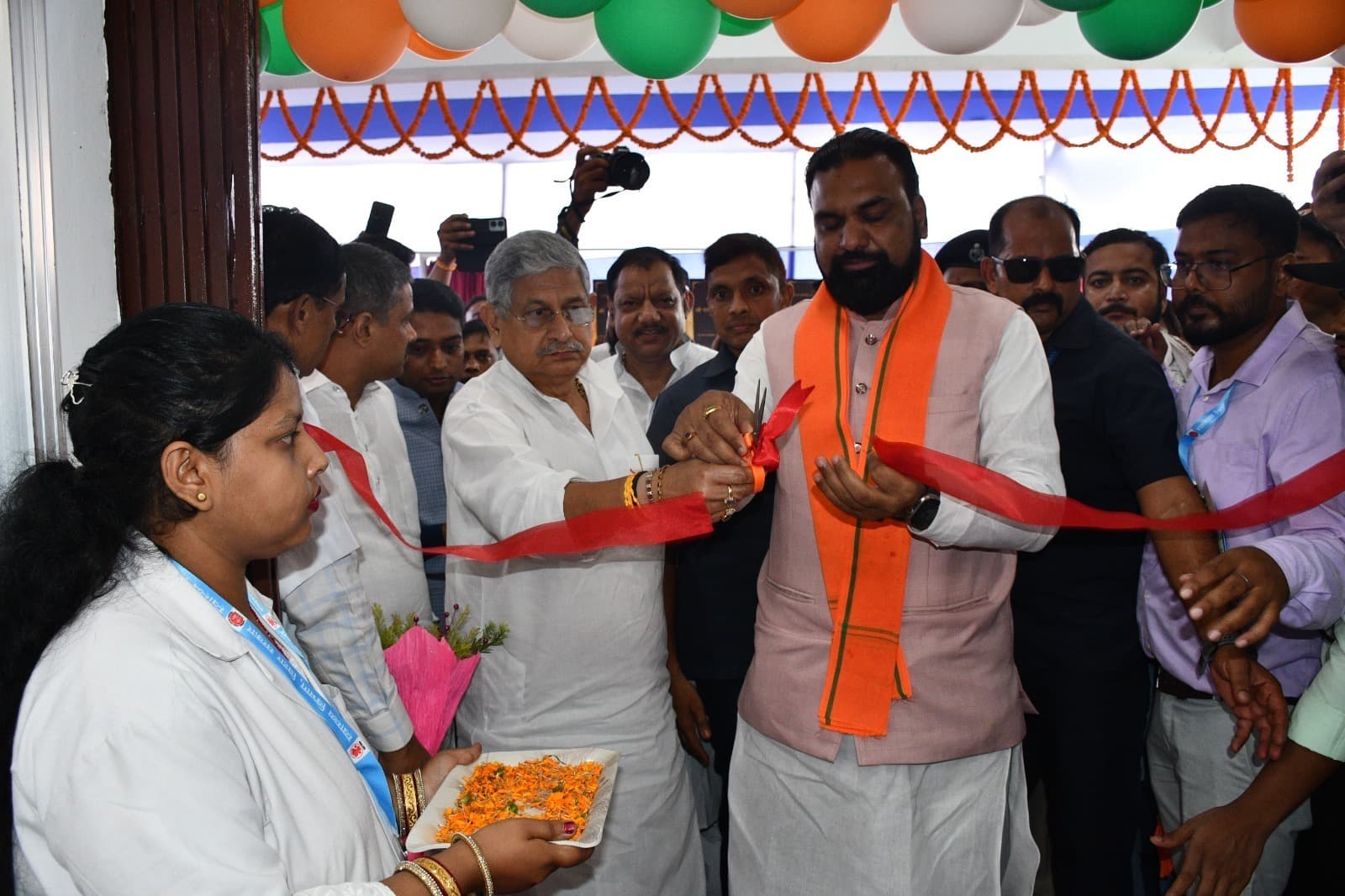 मुंगेर जिले में 180 करोड़ के 327 योजनाओं का ललन सिंह व सम्राट चौधरी ने किया उद्घाटन व शिलान्यास