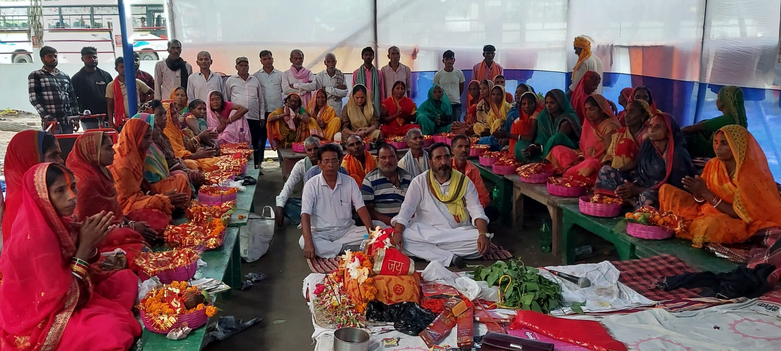 सत्याग्रह स्थल पर मना जिउतिया, 38 माताओं ने सजाया डाला