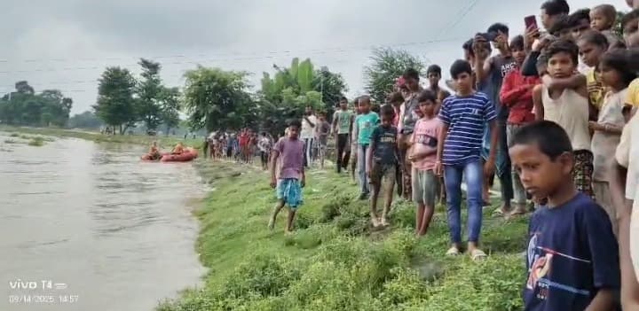 परमान नदी में डूबे युवक की तलाश जारी