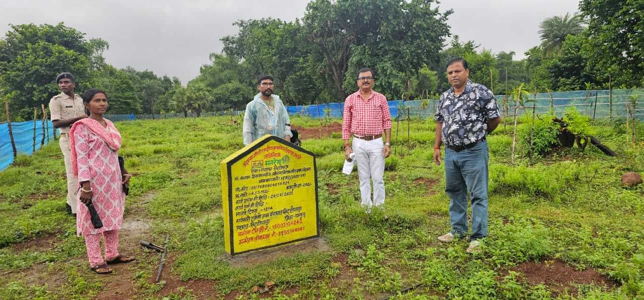 लिट्टीपाड़ा में मनरेगा बिरसा हरित ग्राम योजना निरीक्षण