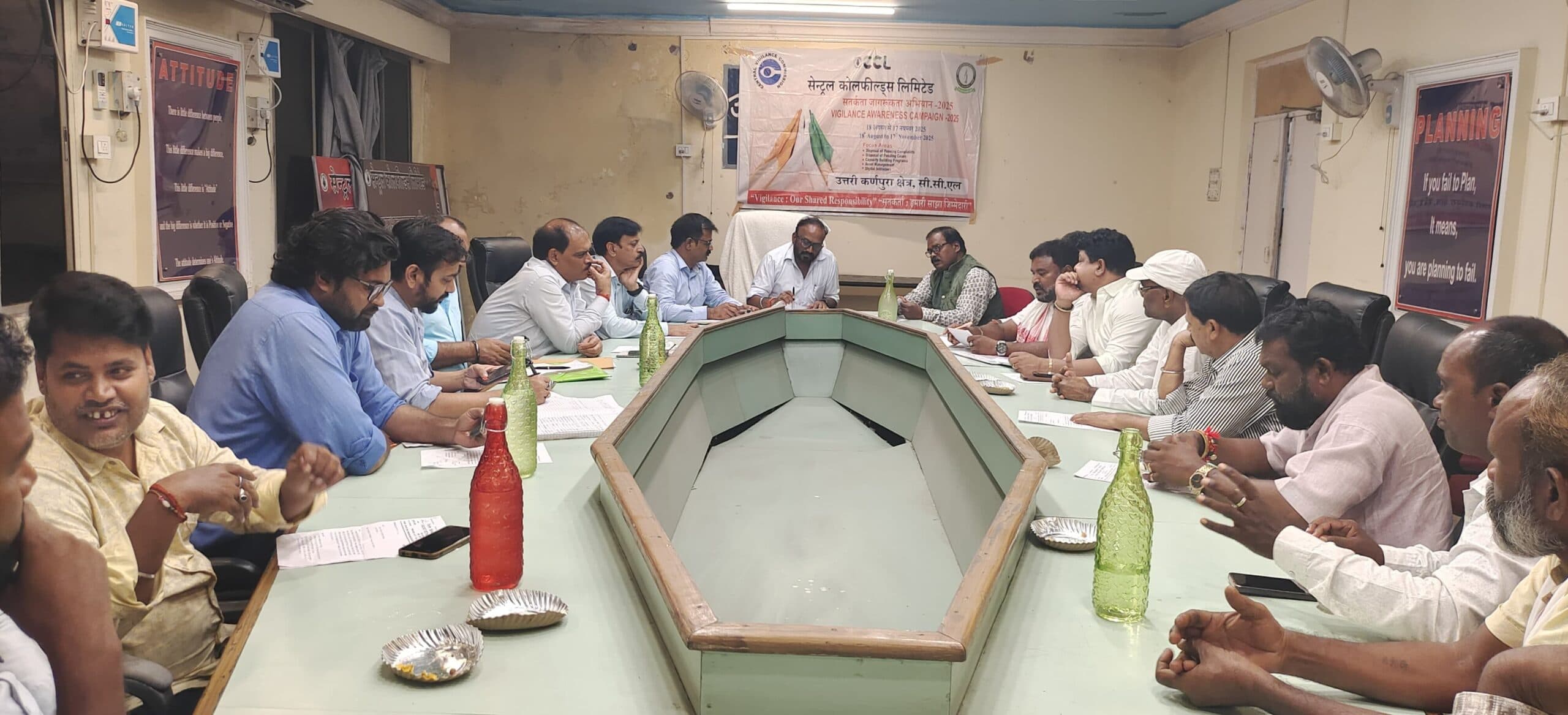 एनके एरिया महाप्रबंधक कार्यालय में रैयत विस्थापित मोर्चा की वार्ता विफल, 19 को धरना