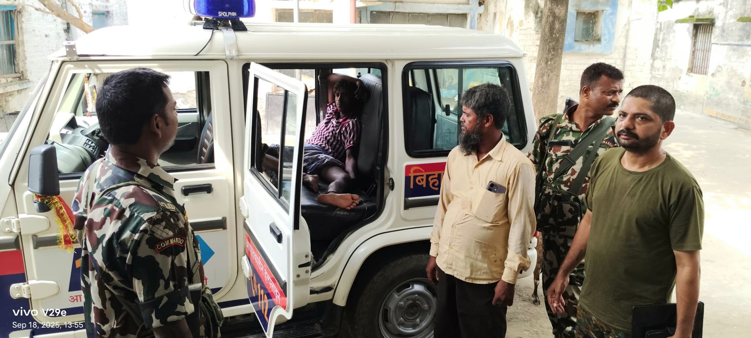 तेज रफ्तार बाइक की टक्कर से युवक घायल